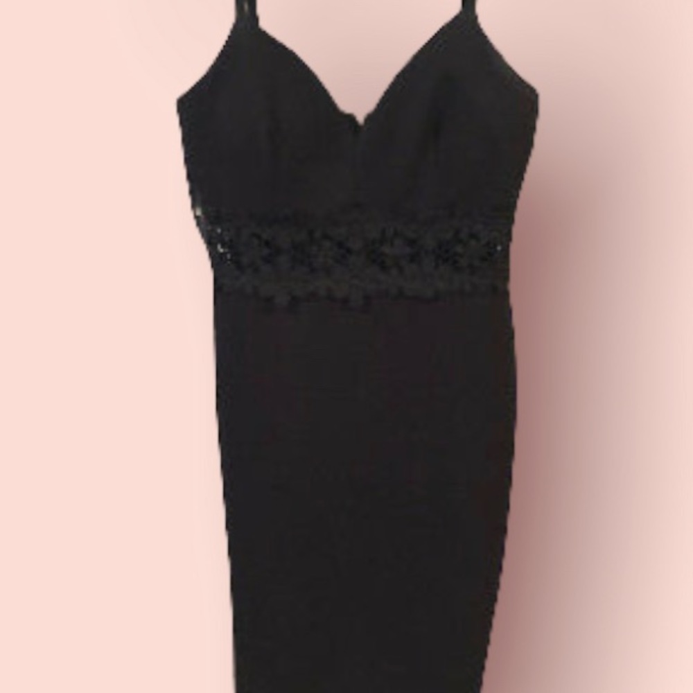 Black lace dress